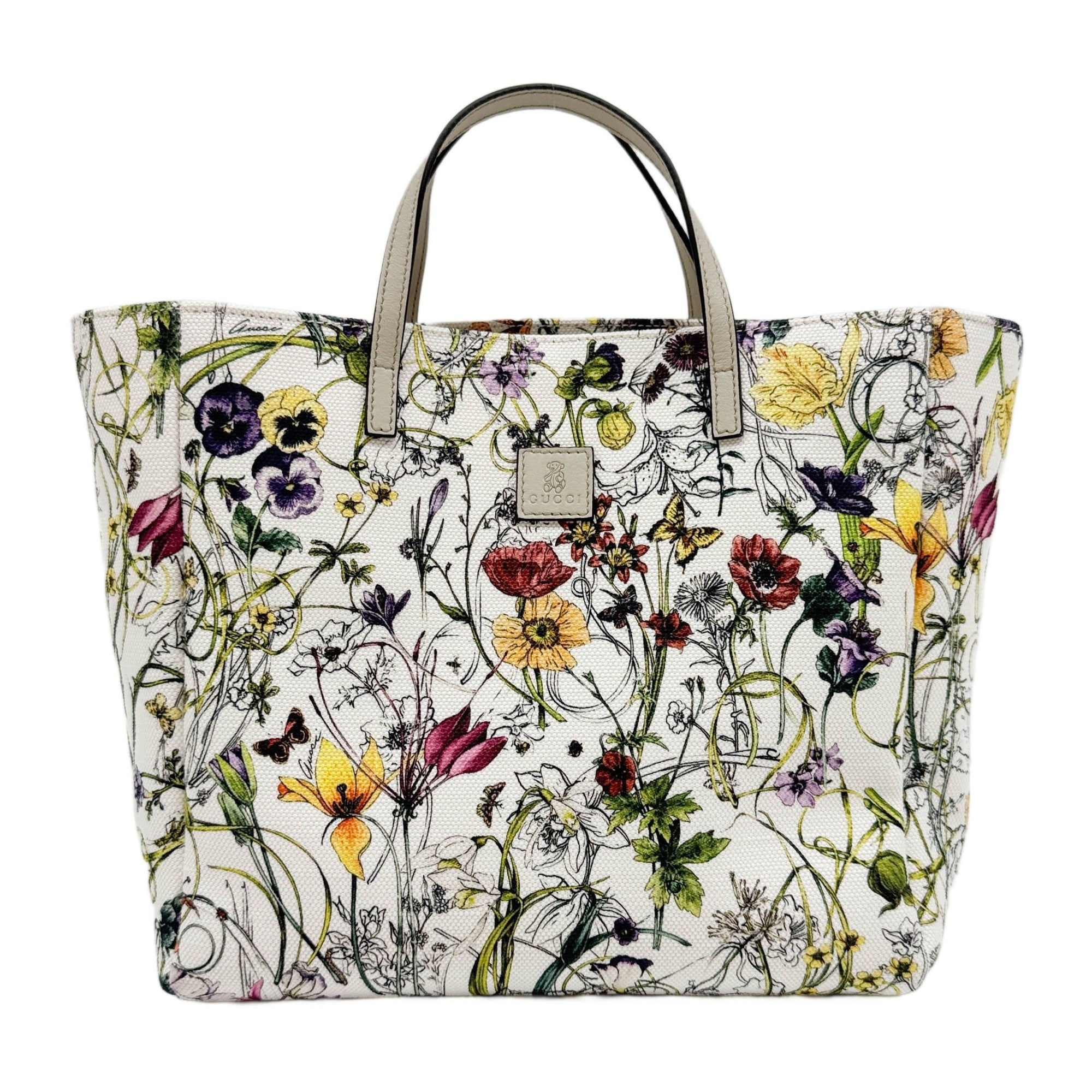 Flora Multicolor Canvas Tote Hand Bag