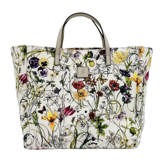 Flora Multicolor Canvas Tote Hand Bag