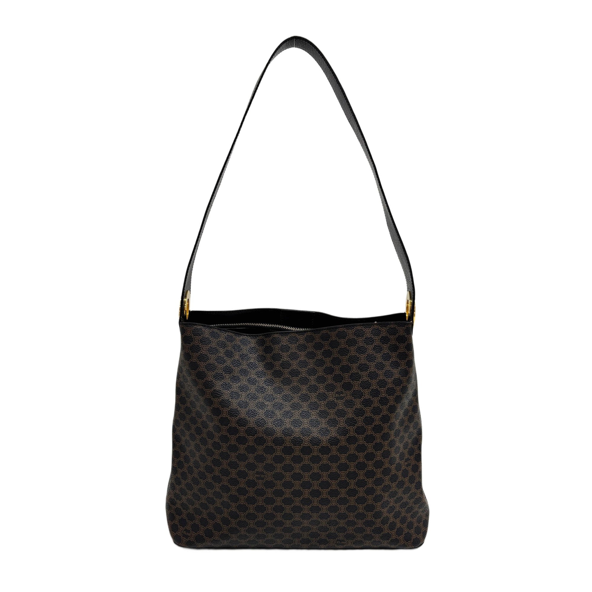 Black Triomphe Canvas Shoulder Bag
