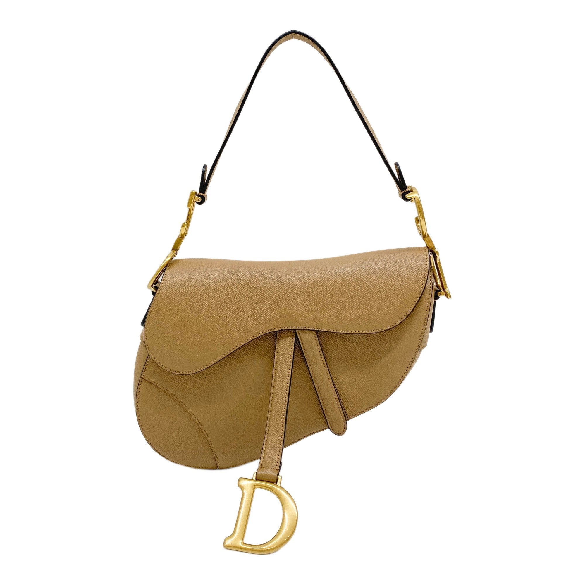 Saddle Light Brown Leather Two Way Bag