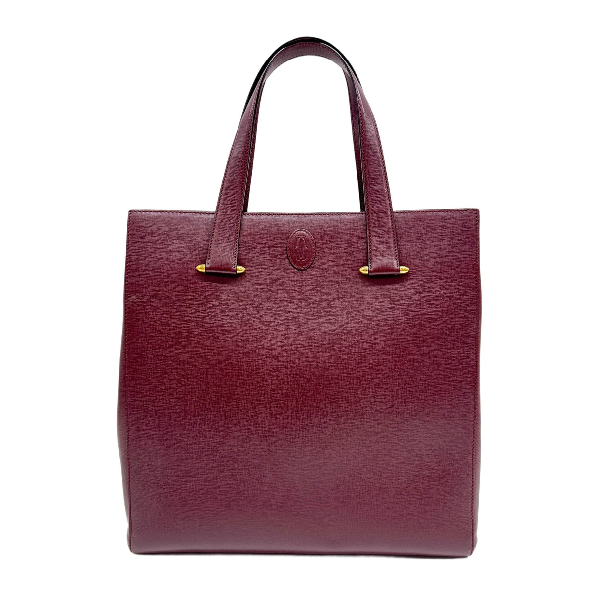 Must Burgundy Red Leather Tote Bag
