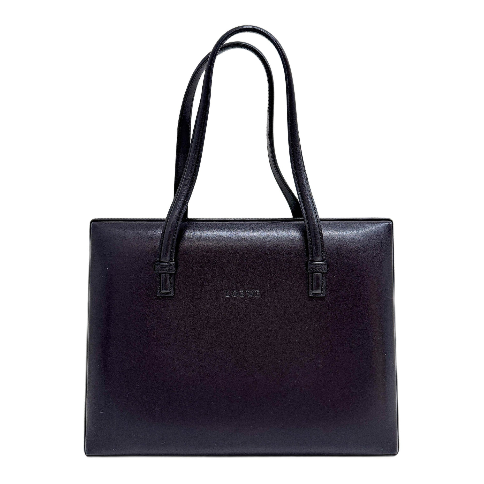 Black Leather Hand Bag