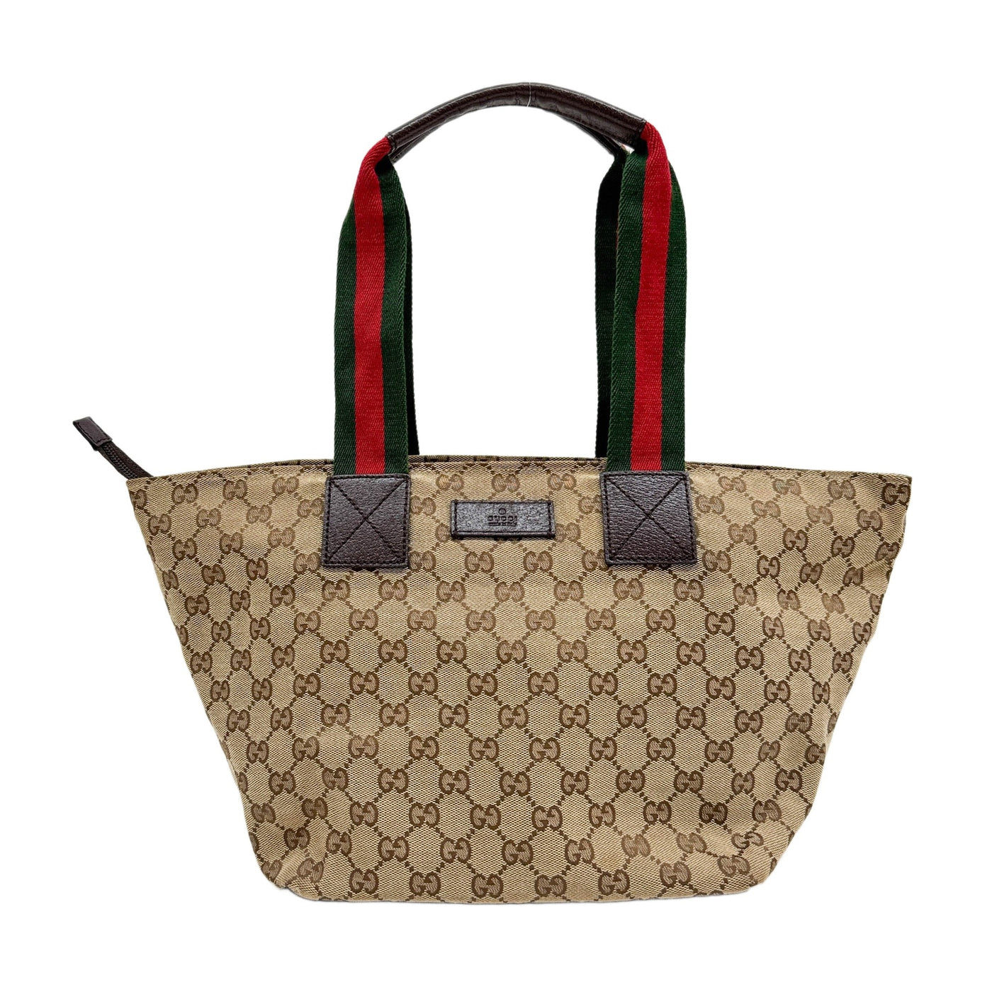 Brown GG Canvas Shoulder Tote Bag