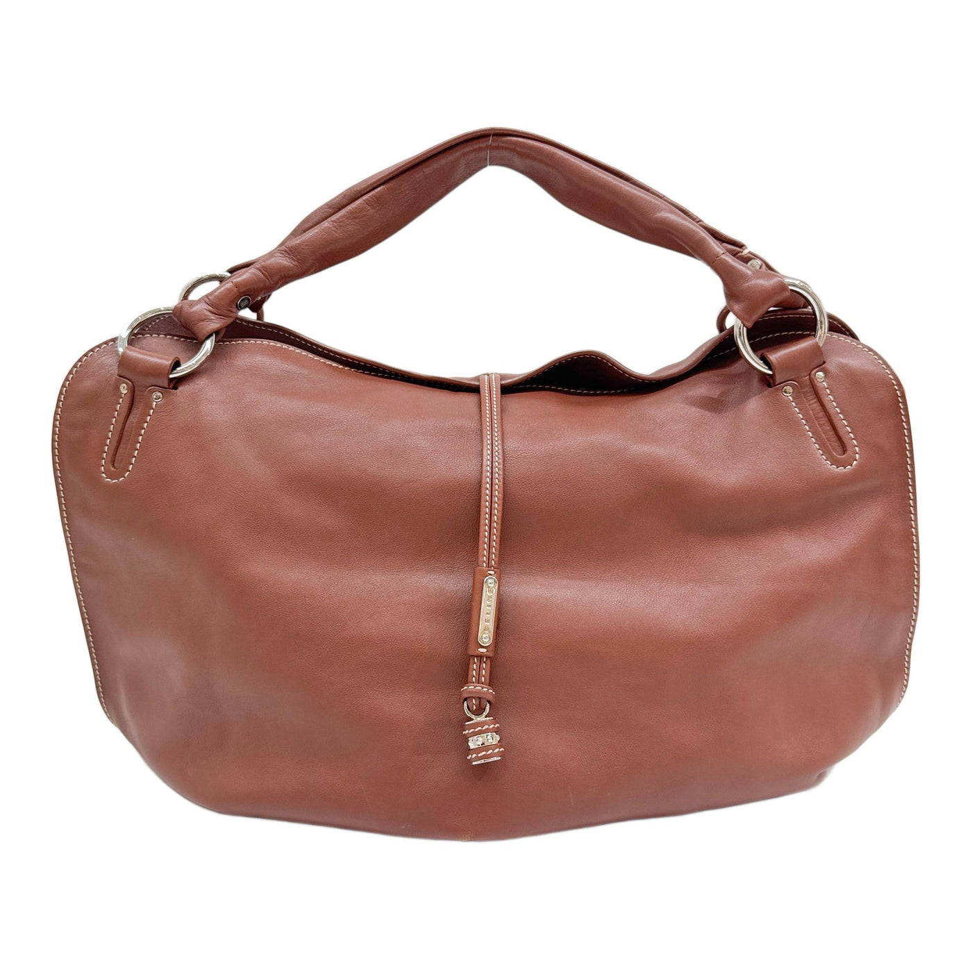 Bittersweet Terracotta Red Leather Shoulder Bag