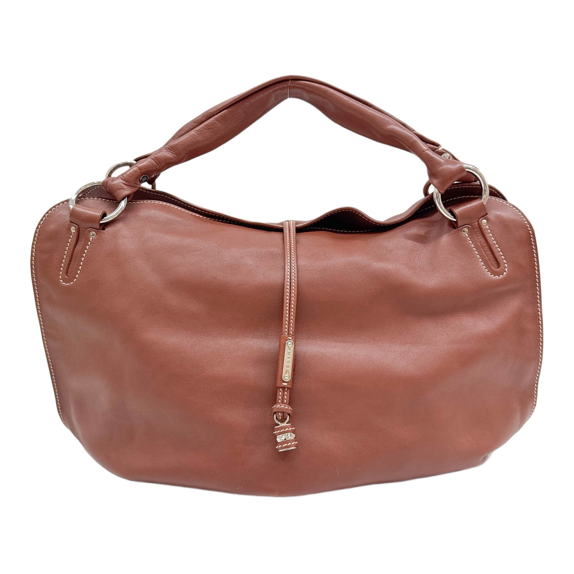 Bittersweet Terracotta Red Leather Shoulder Bag