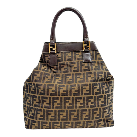 Brown Zucca Canvas Two Way Bag