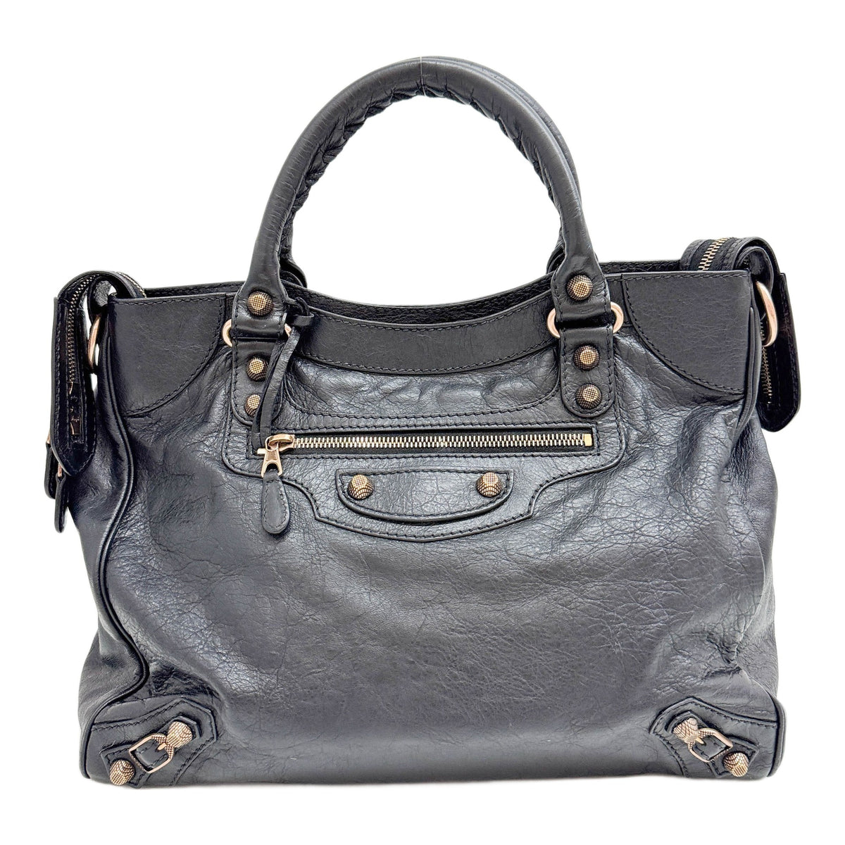 Giant 12 Velo Charcoal Grey Leather Two Way Bag
