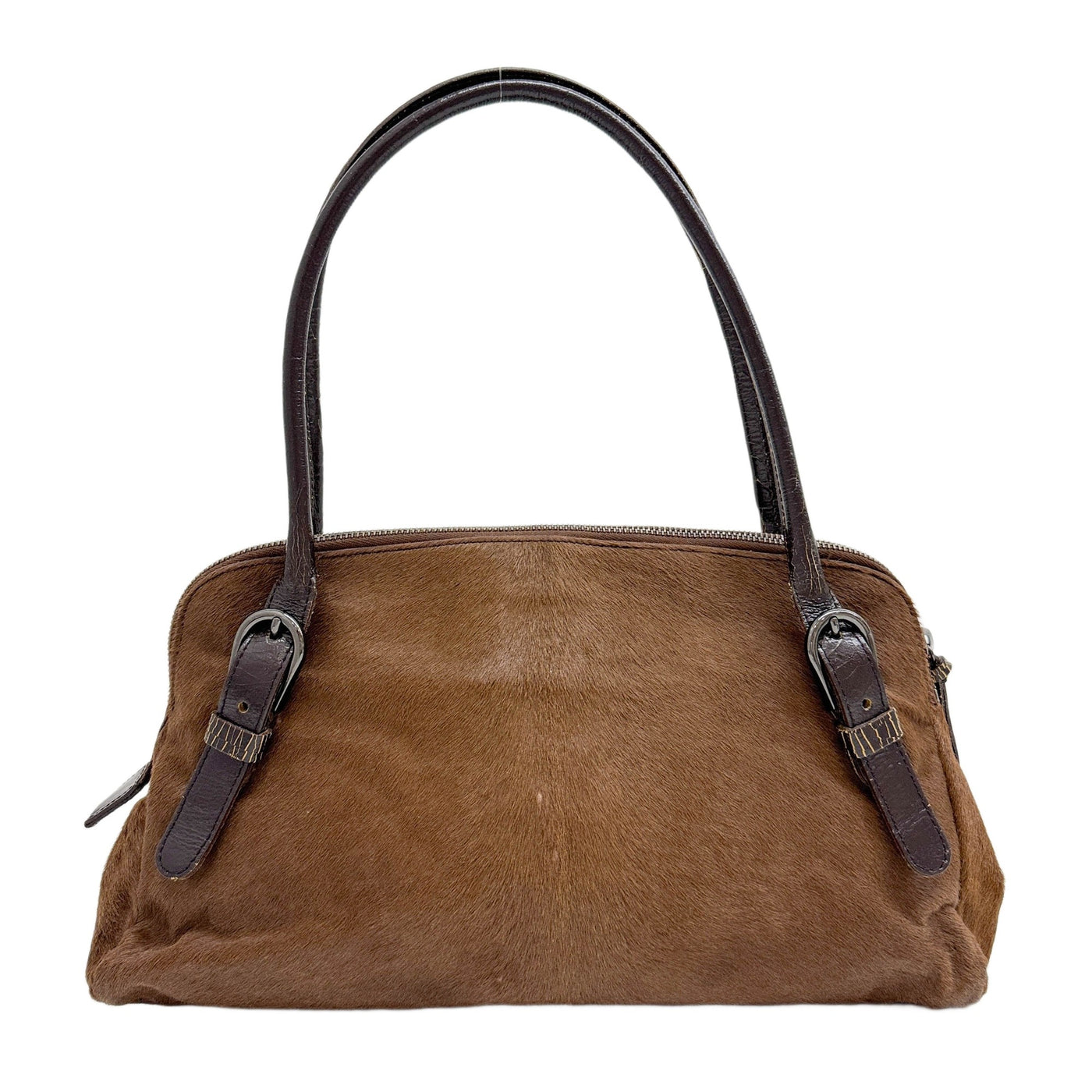 Brown Pony Hair Shoulder Bag