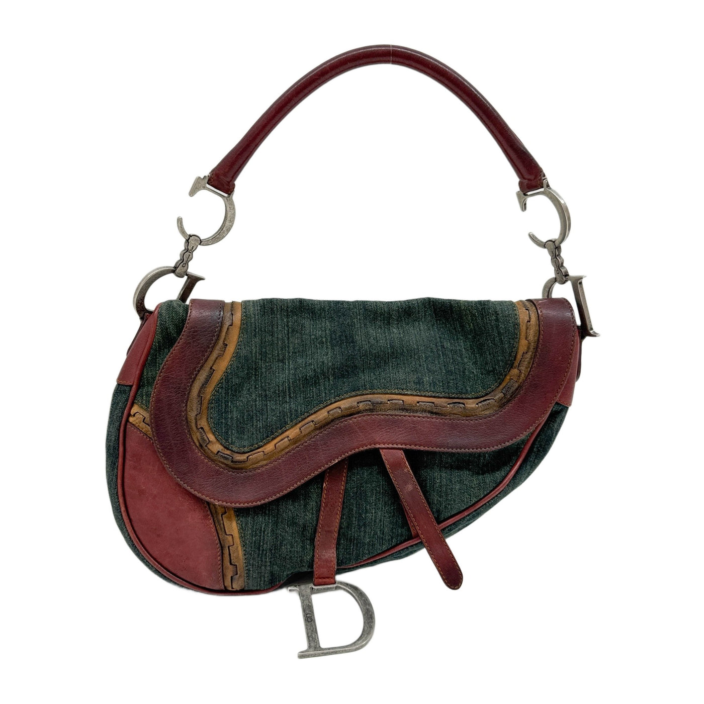 Gaucho Green Denim Shoulder Bag