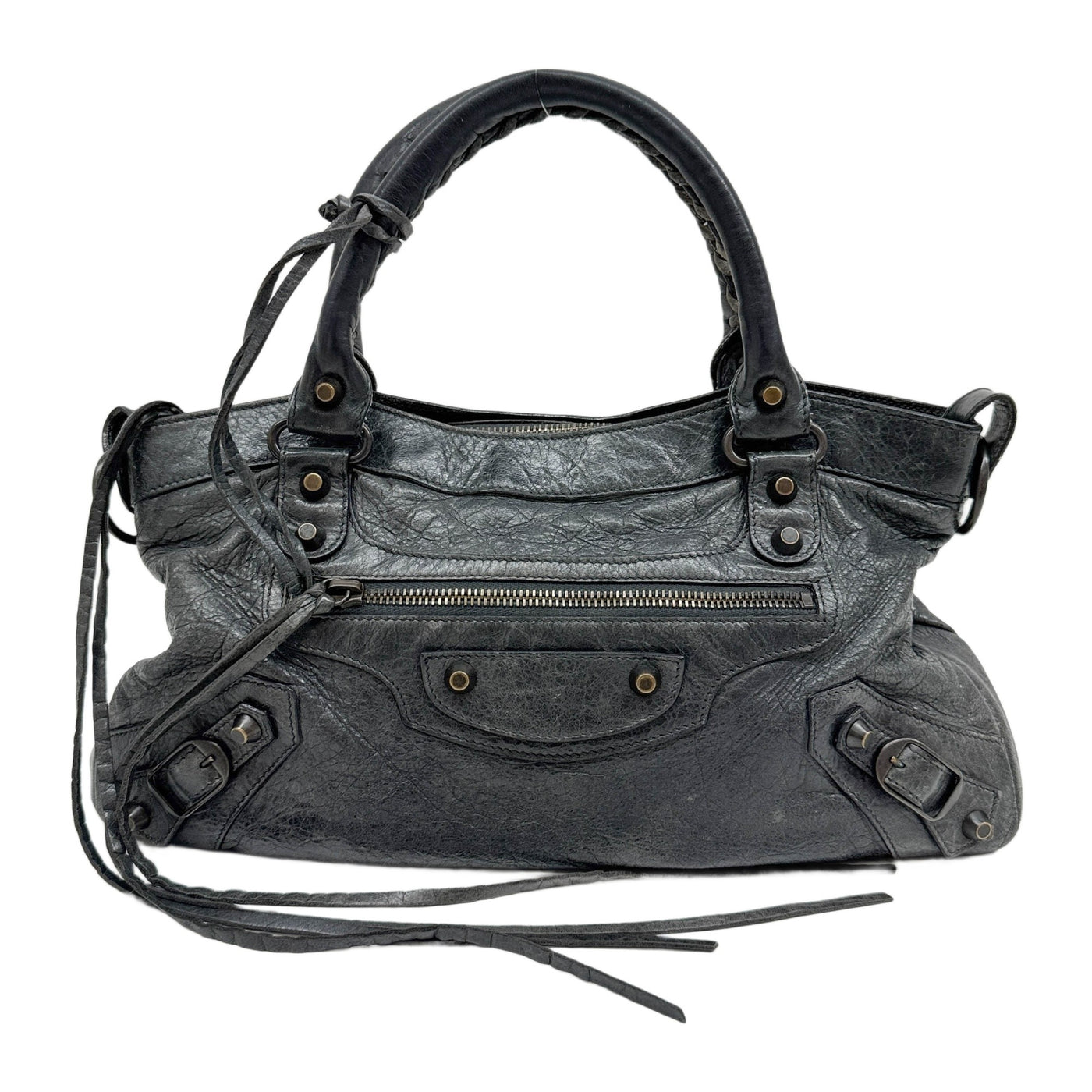 The First Charcoal Grey Two Way Bag