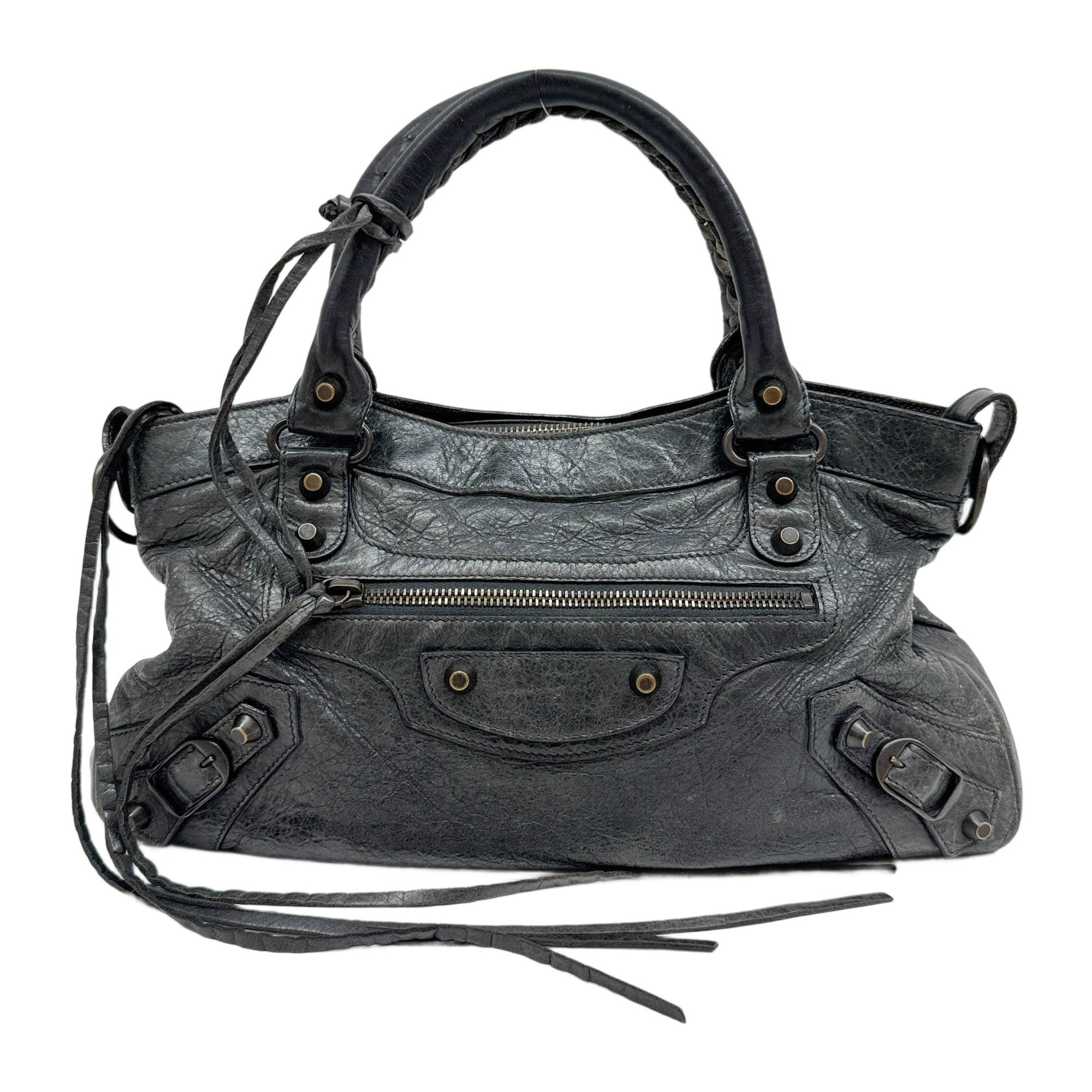 The First Charcoal Grey Two Way Bag