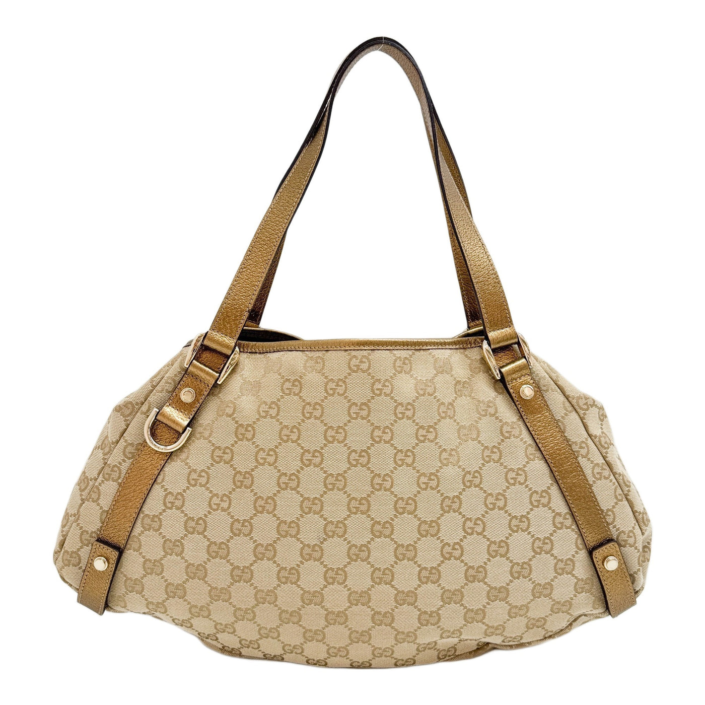 Abbey Brown GG Canvas Shoulder Bag