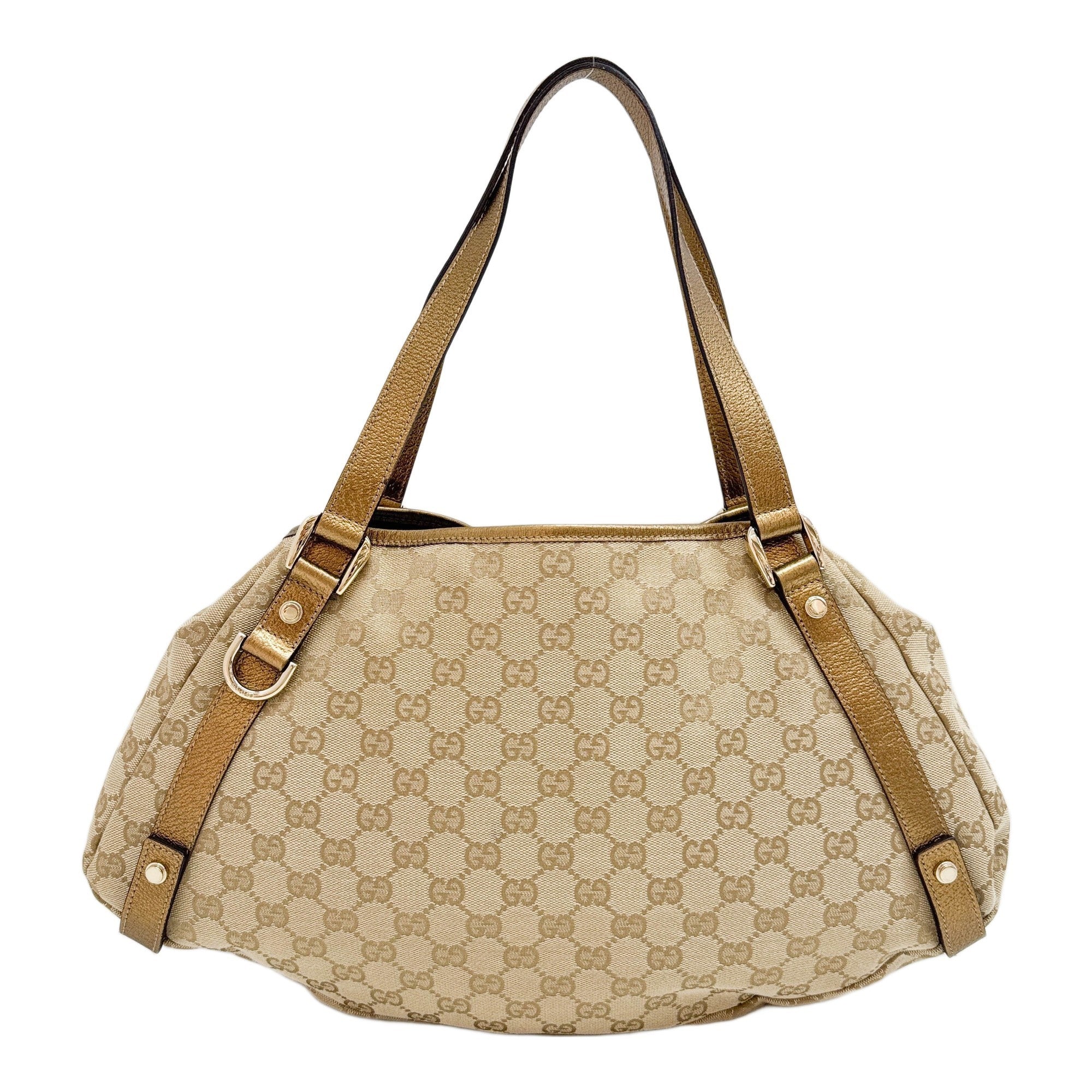 Abbey Brown GG Canvas Shoulder Bag