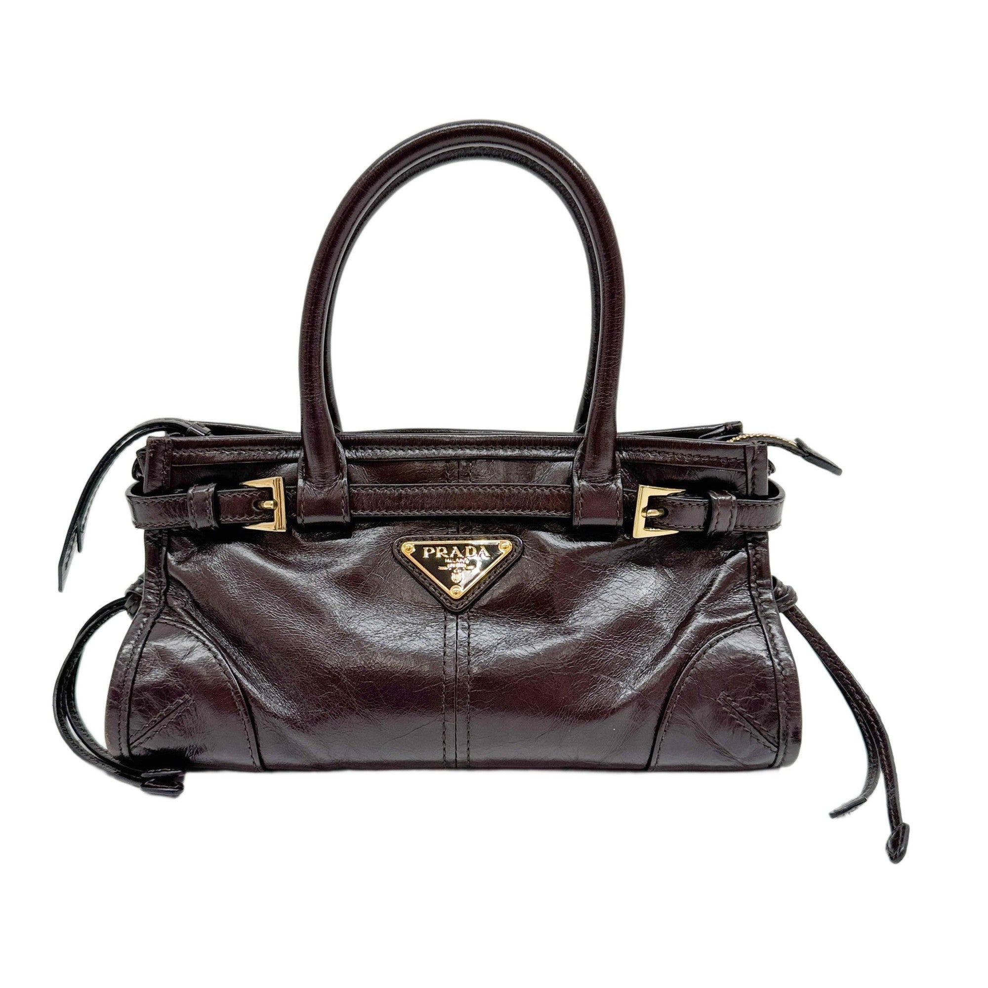 Mini Bonnie Brown Leather Two Way Bag