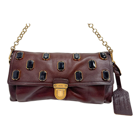Pietre Brown Leather Shoulder Bag