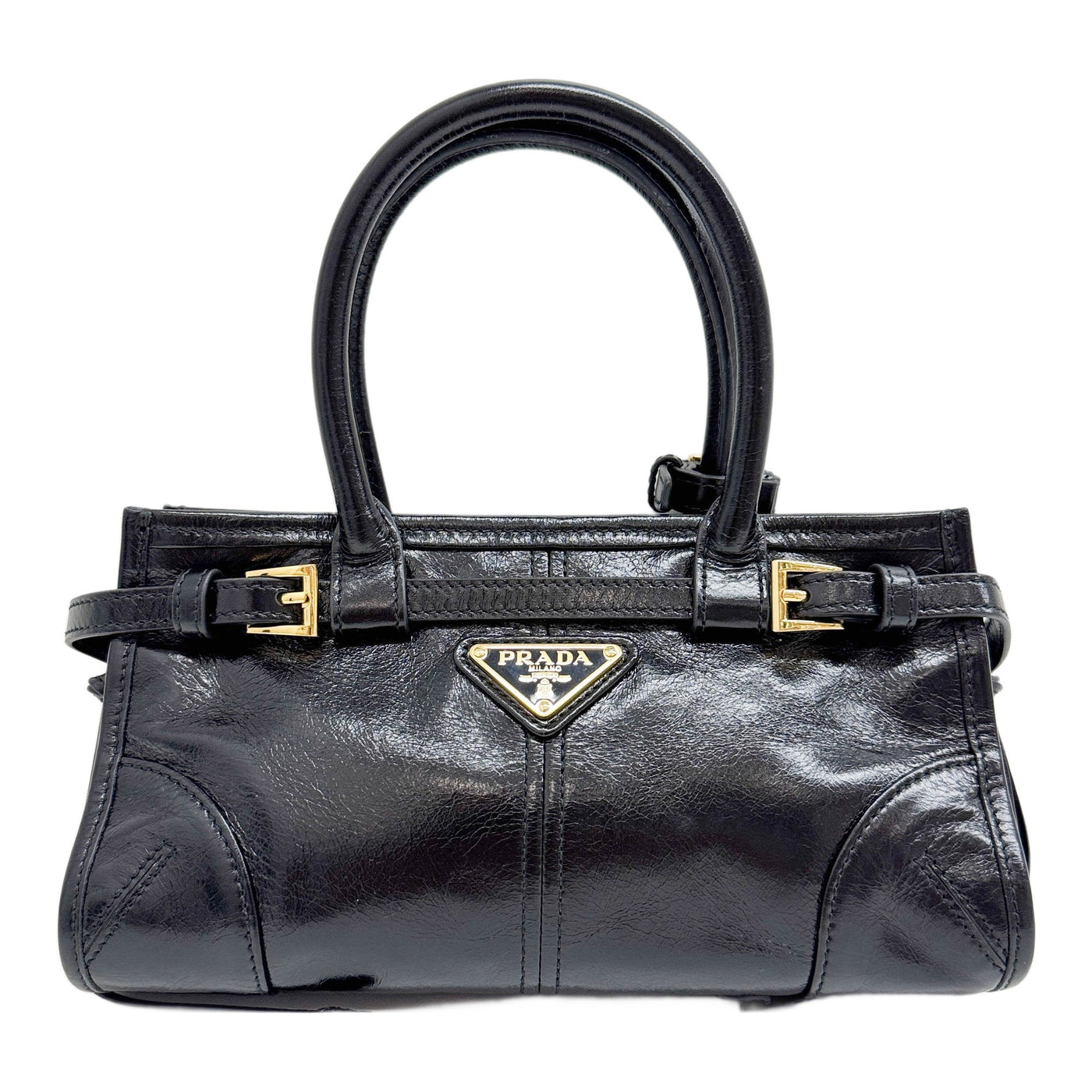 Mini Bonnie Black Leather Two Way Bag