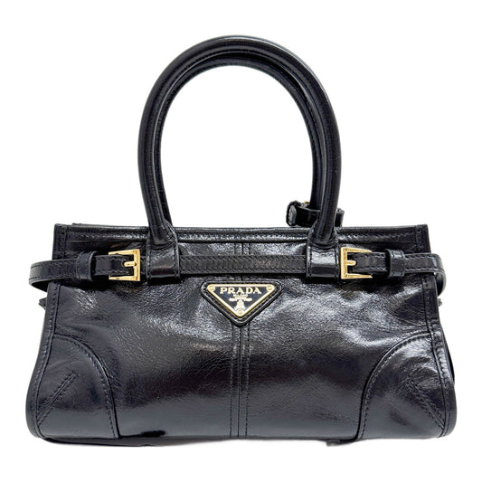 Mini Bonnie Black Leather Two Way Bag