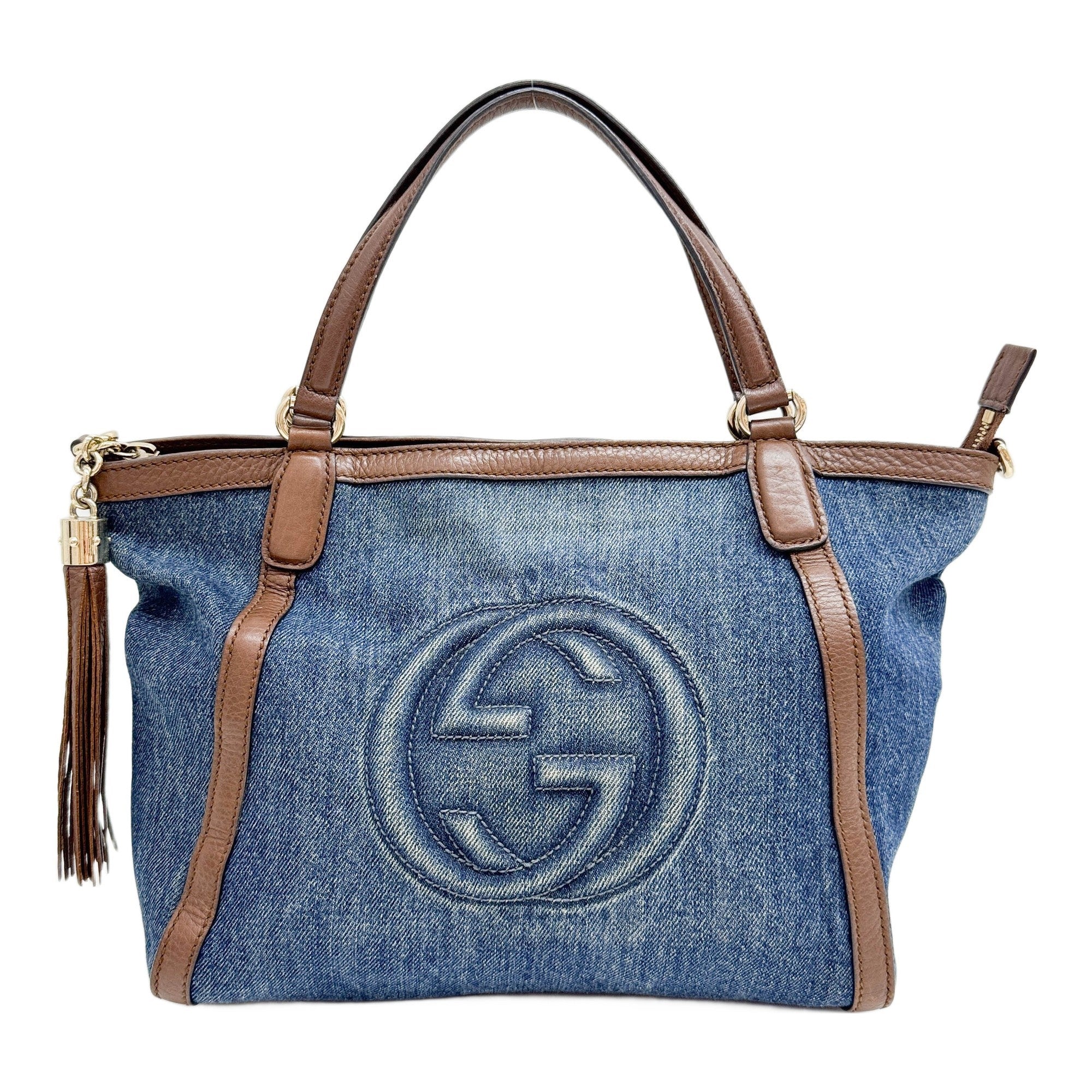 Soho Blue Denim Two Way Bag