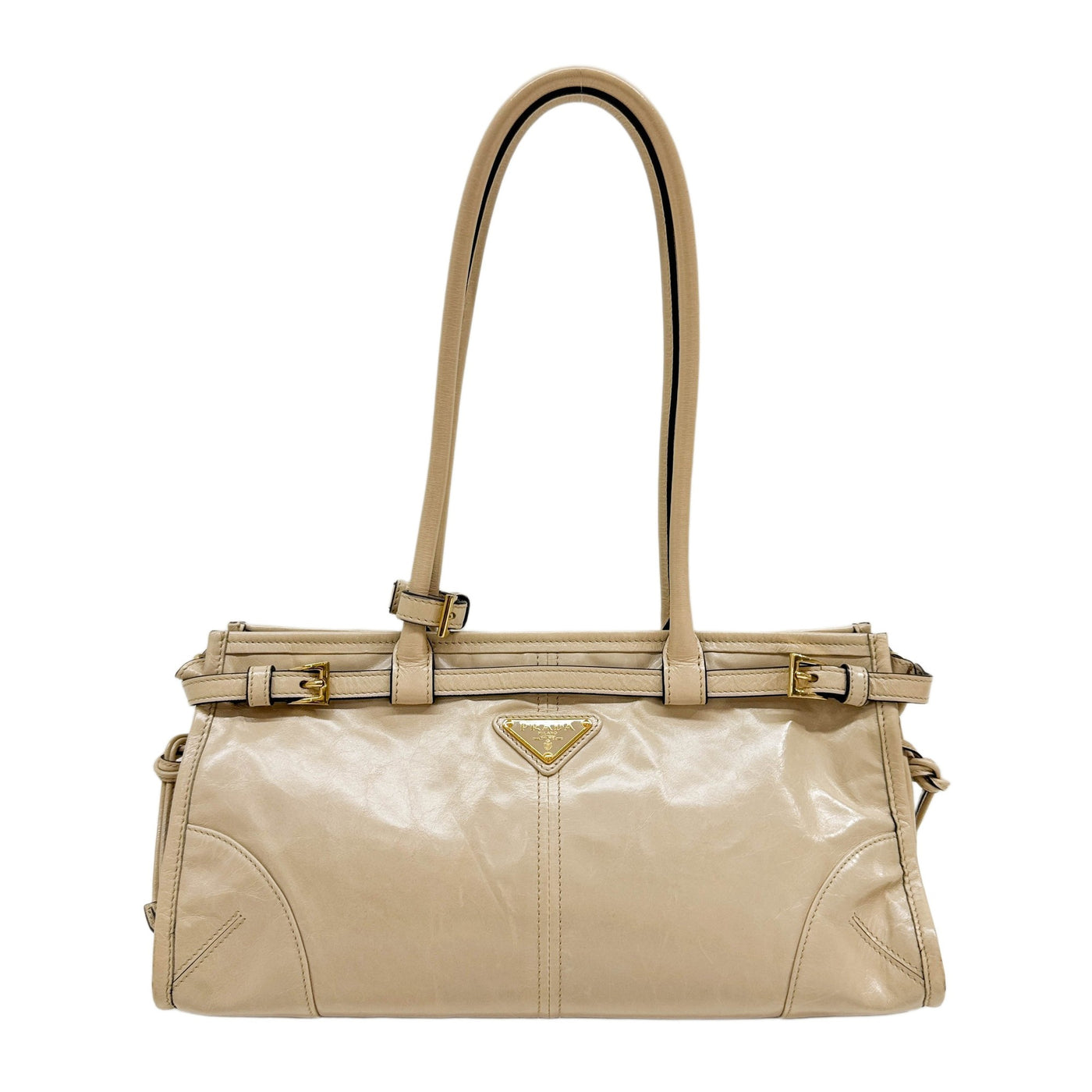 Bonnie Beige Leather Two Way Bag