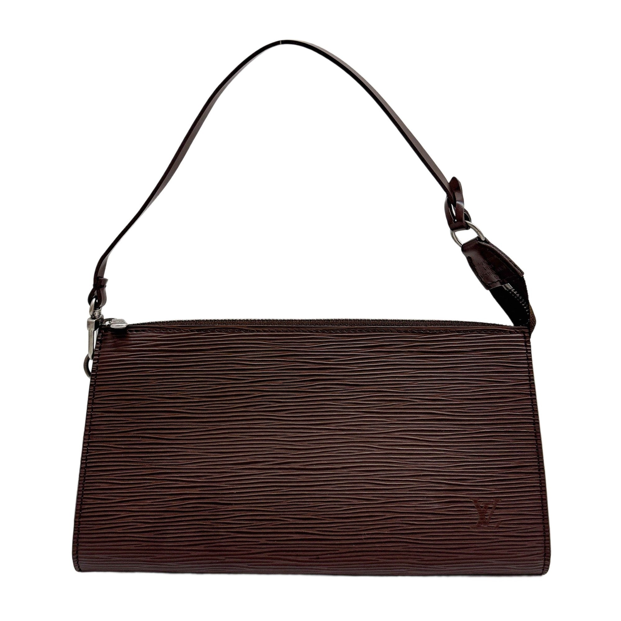 Epi Brown Pochette Accessoire Bag