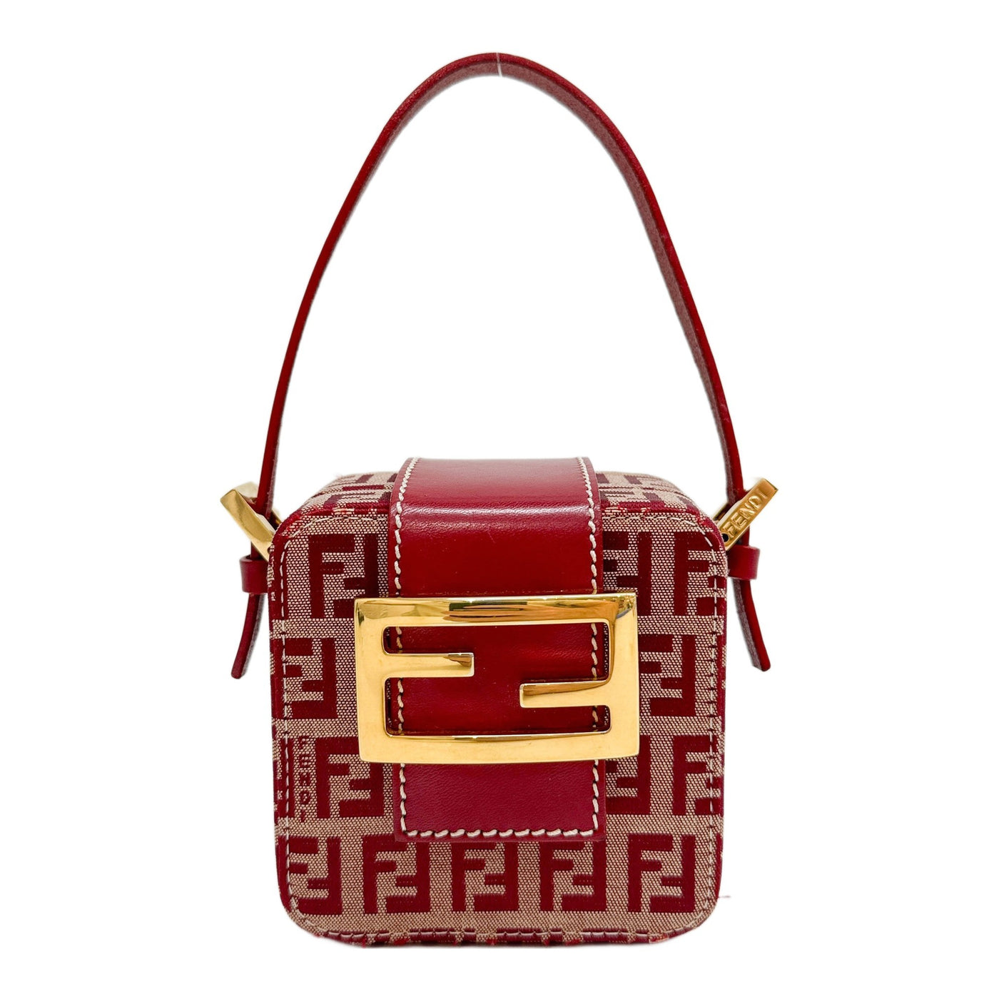 Vanity Red Zucchino Canvas Handle Bag