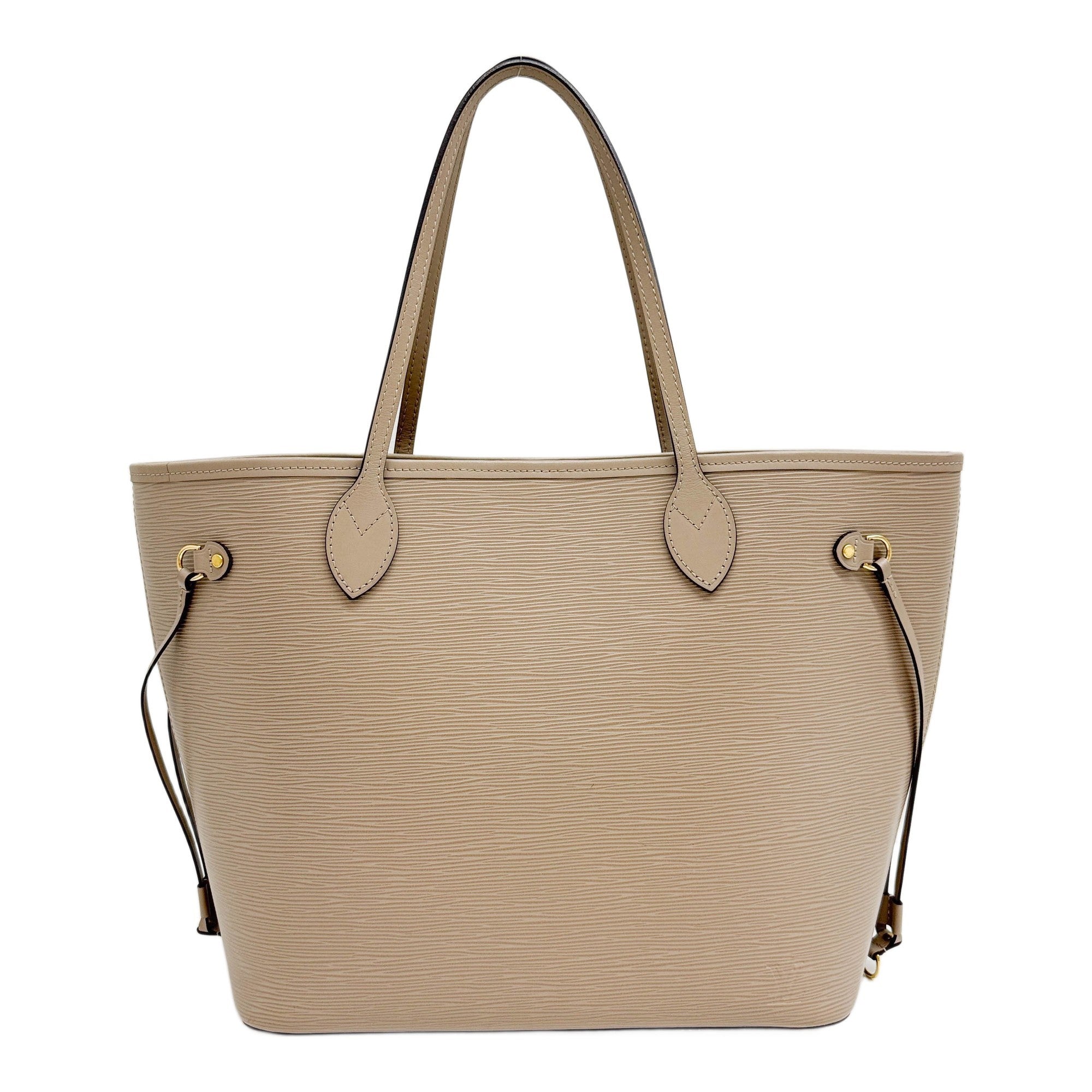 Neverfull Epi Beige Leather Tote Bag