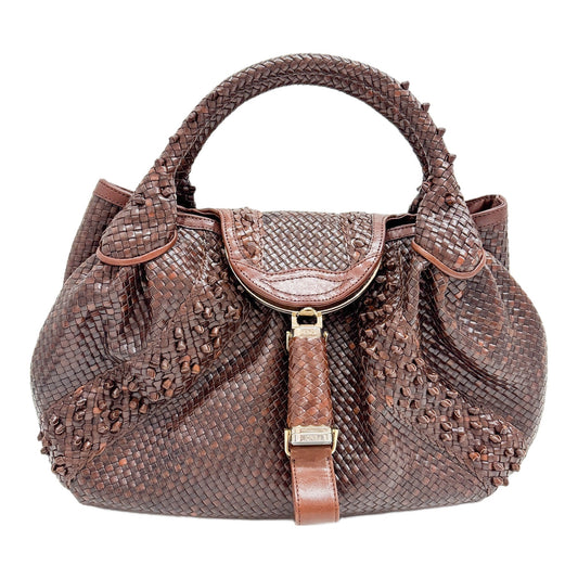 Spy Brown Leather Handle Bag