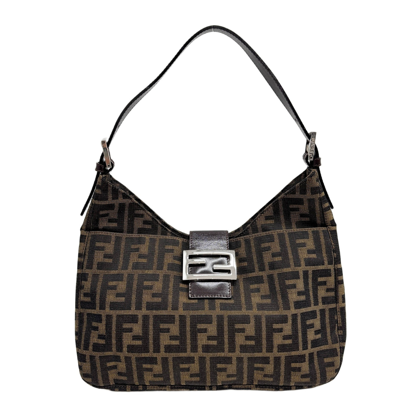 Brown Zucca Canvas Shoulder Bag
