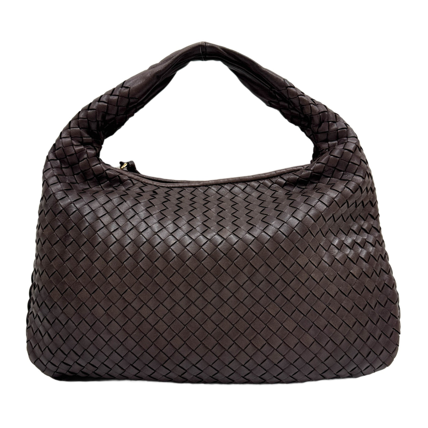 Veneta Intrecciato Brown Leather Shoulder Bag
