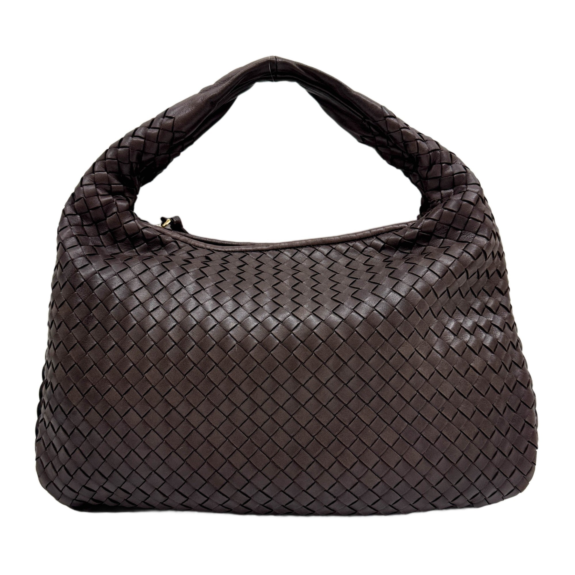 Veneta Intrecciato Brown Leather Shoulder Bag