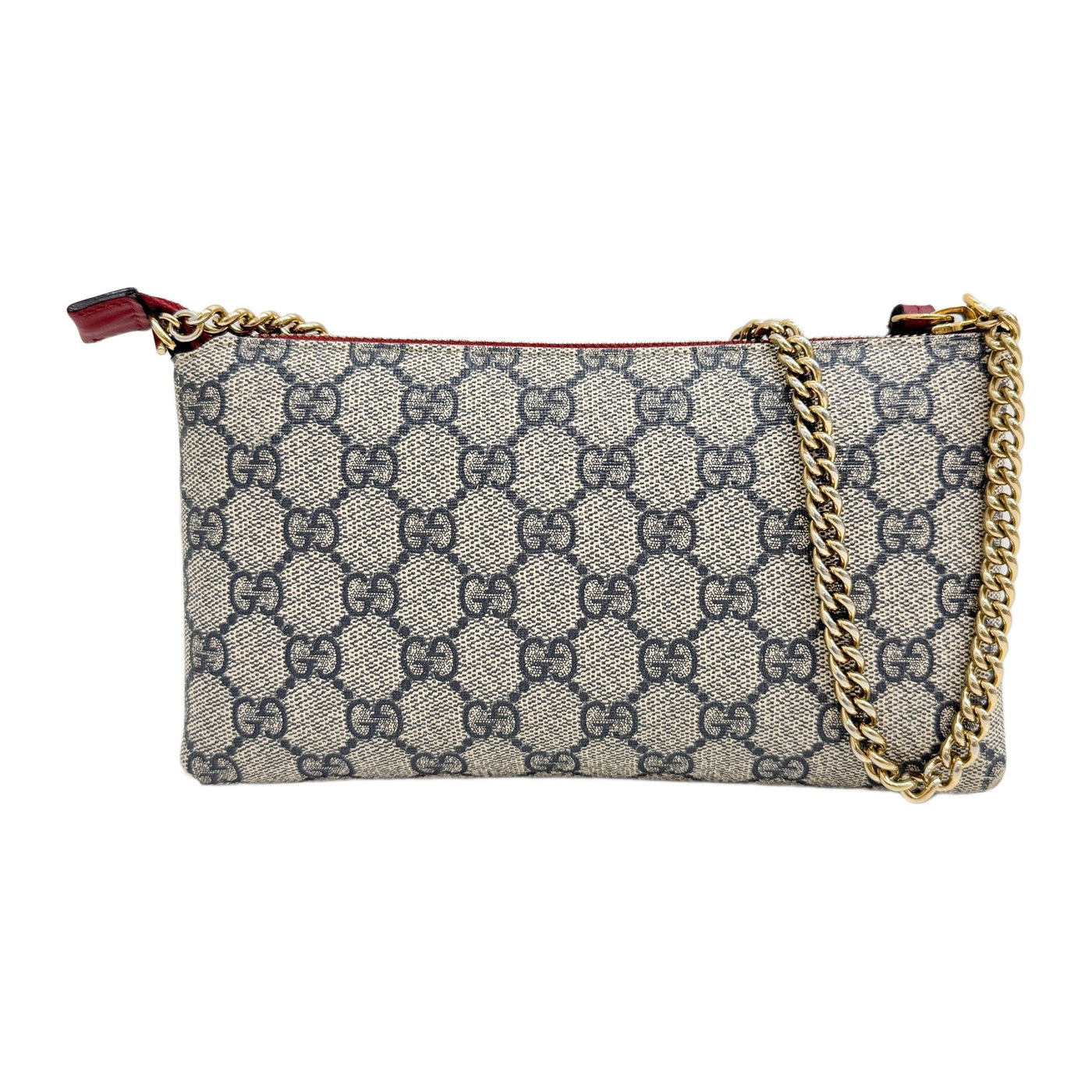 Pochette Blue GG Canvas Handle Bag