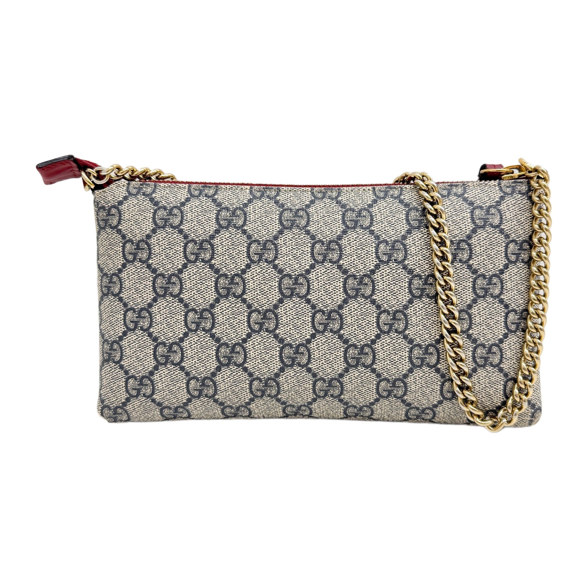 Pochette Blue GG Canvas Handle Bag