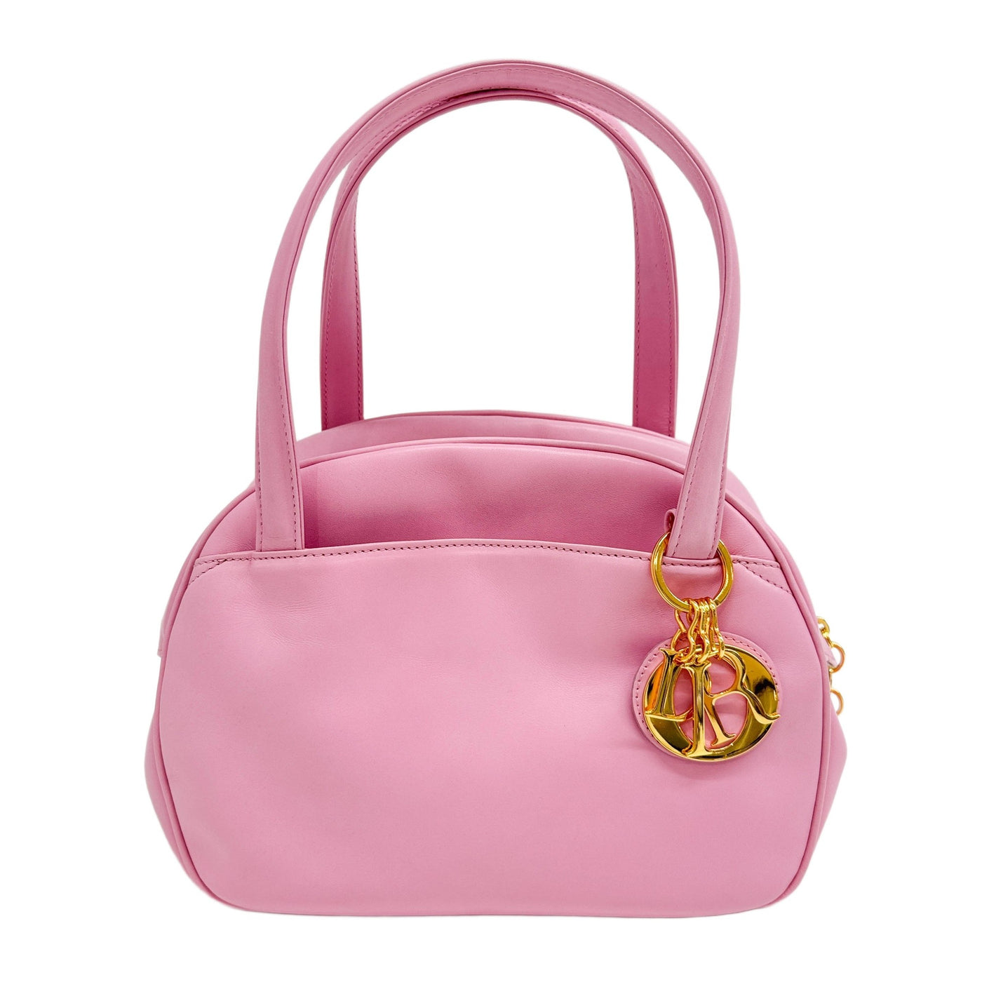 Bowling Bubblegum Pink Leather Handle Bag