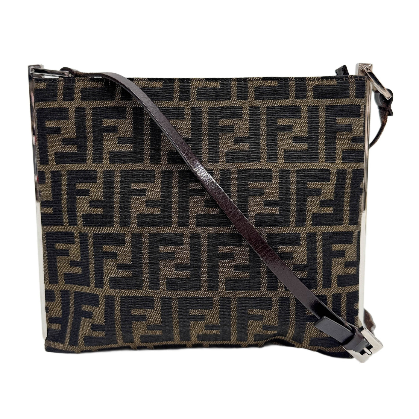 Brown Zucca Canvas Satchel Bag