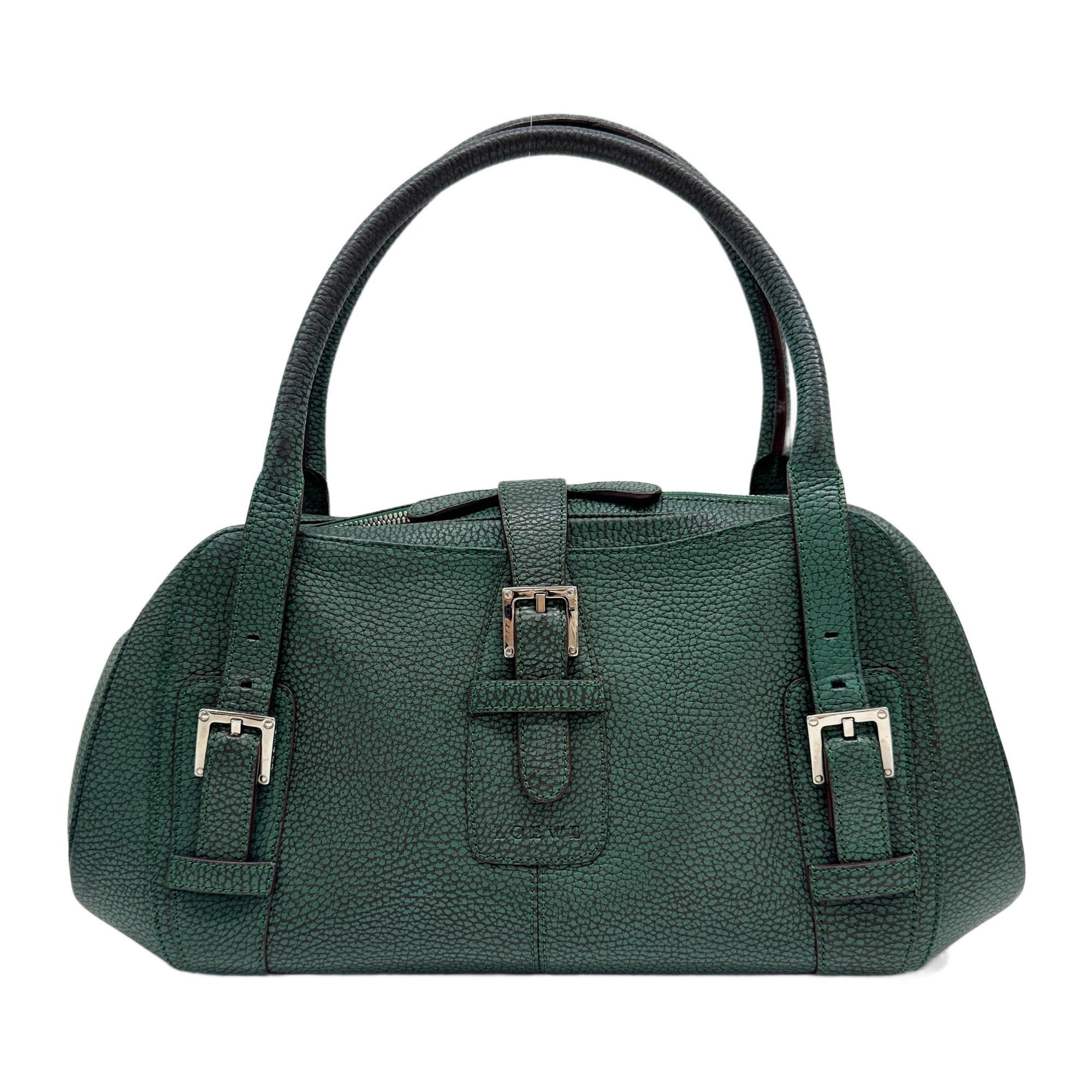 Senda Forest Green Leather Shoulder Bag
