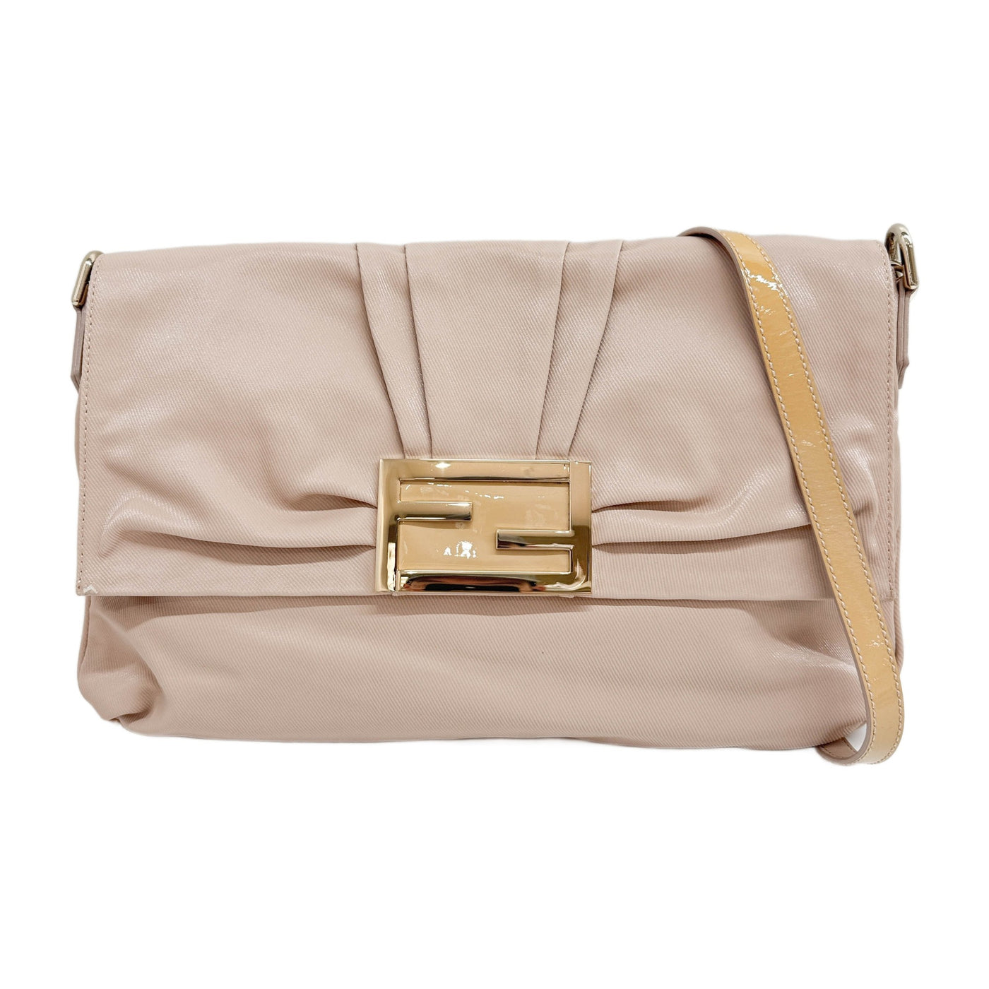 Mia Pastel Pink Canvas Shoulder Bag