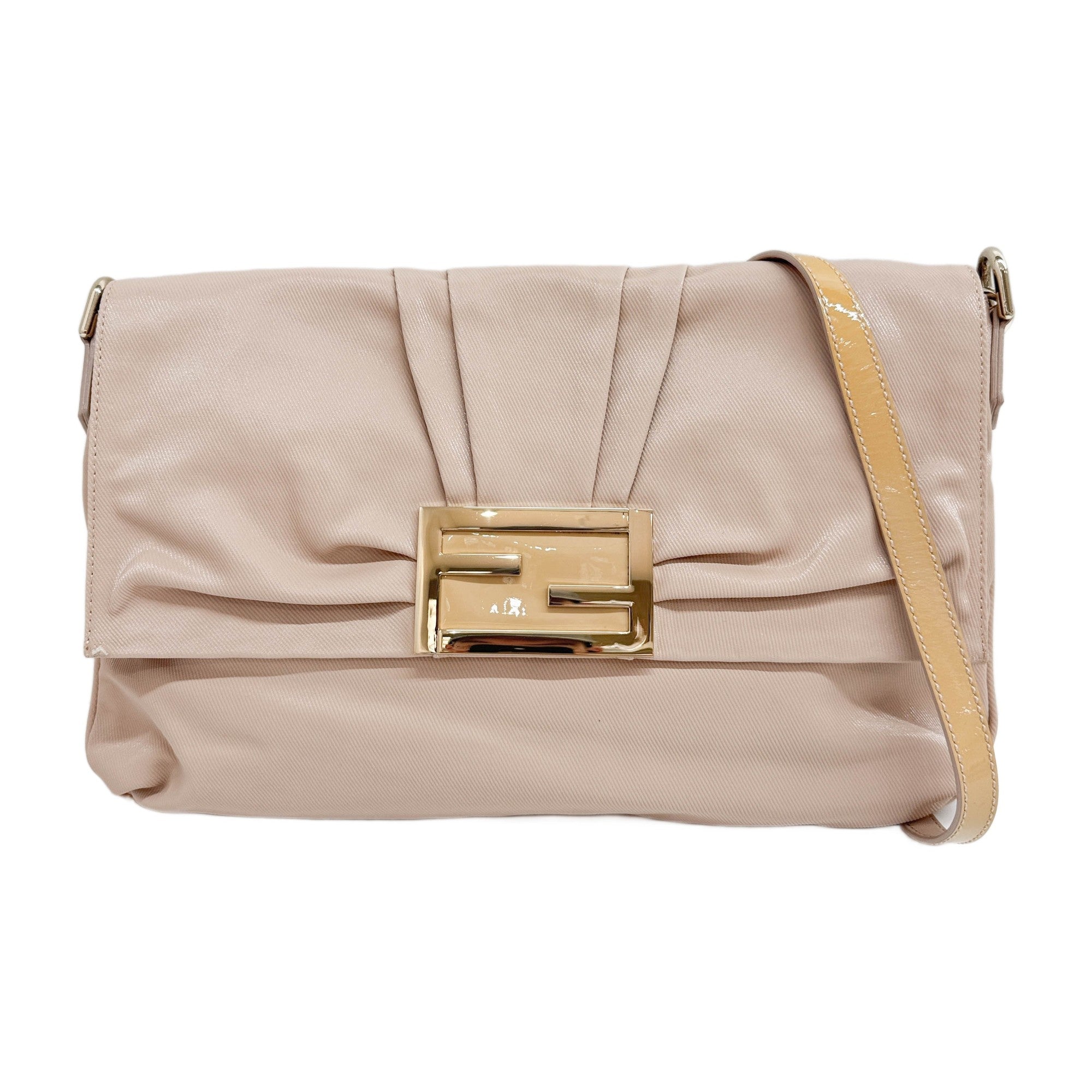 Mia Pastel Pink Canvas Shoulder Bag