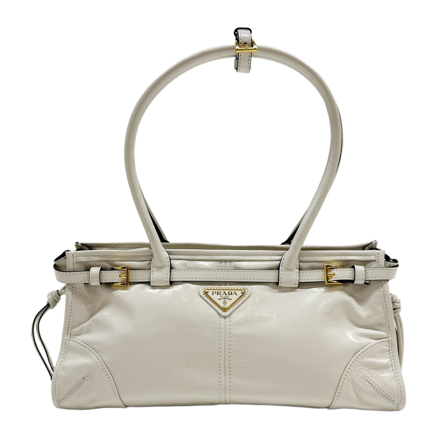 Bonnie White Leather Two Way Bag
