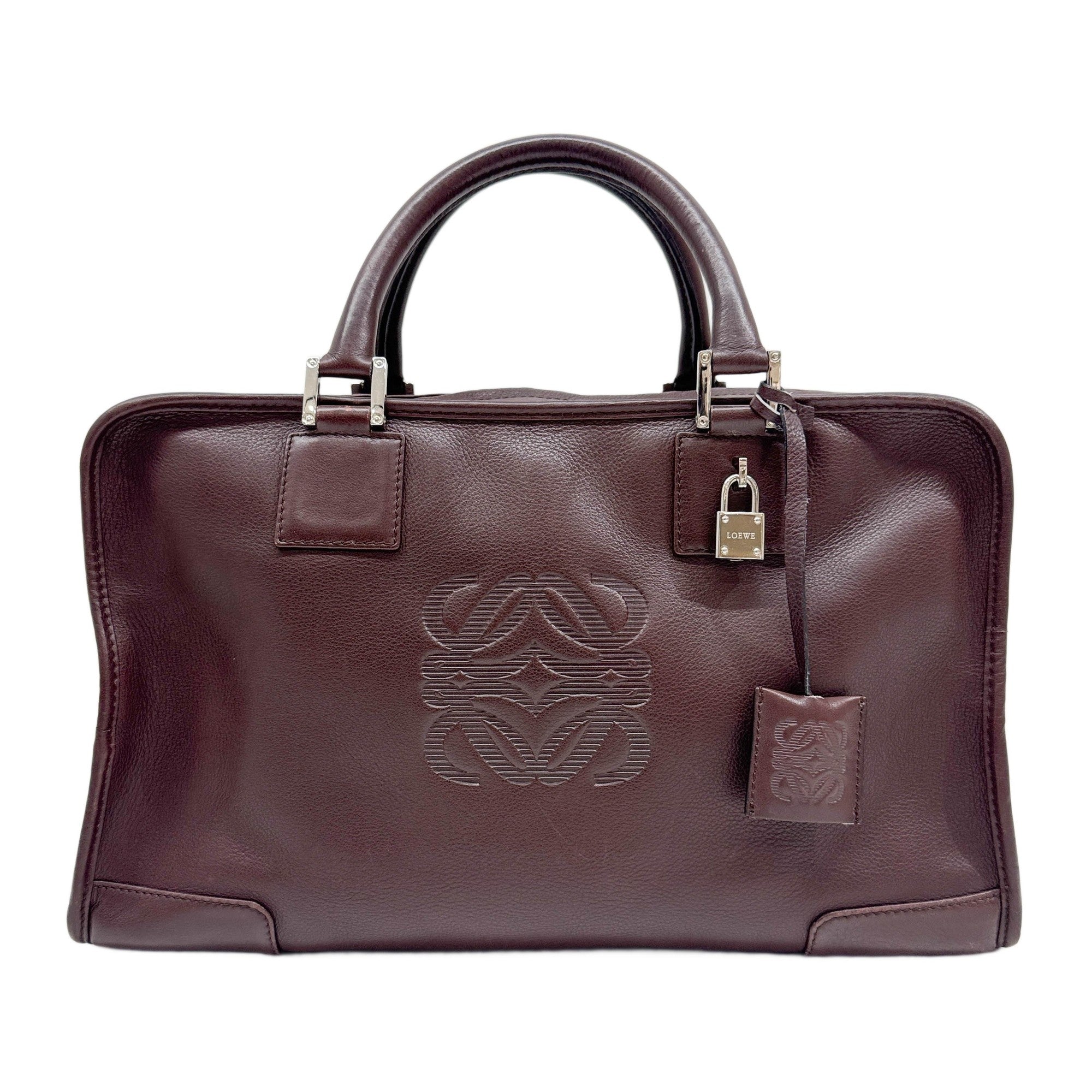 Amazona 36 Deep Brown Leather Handle Bag