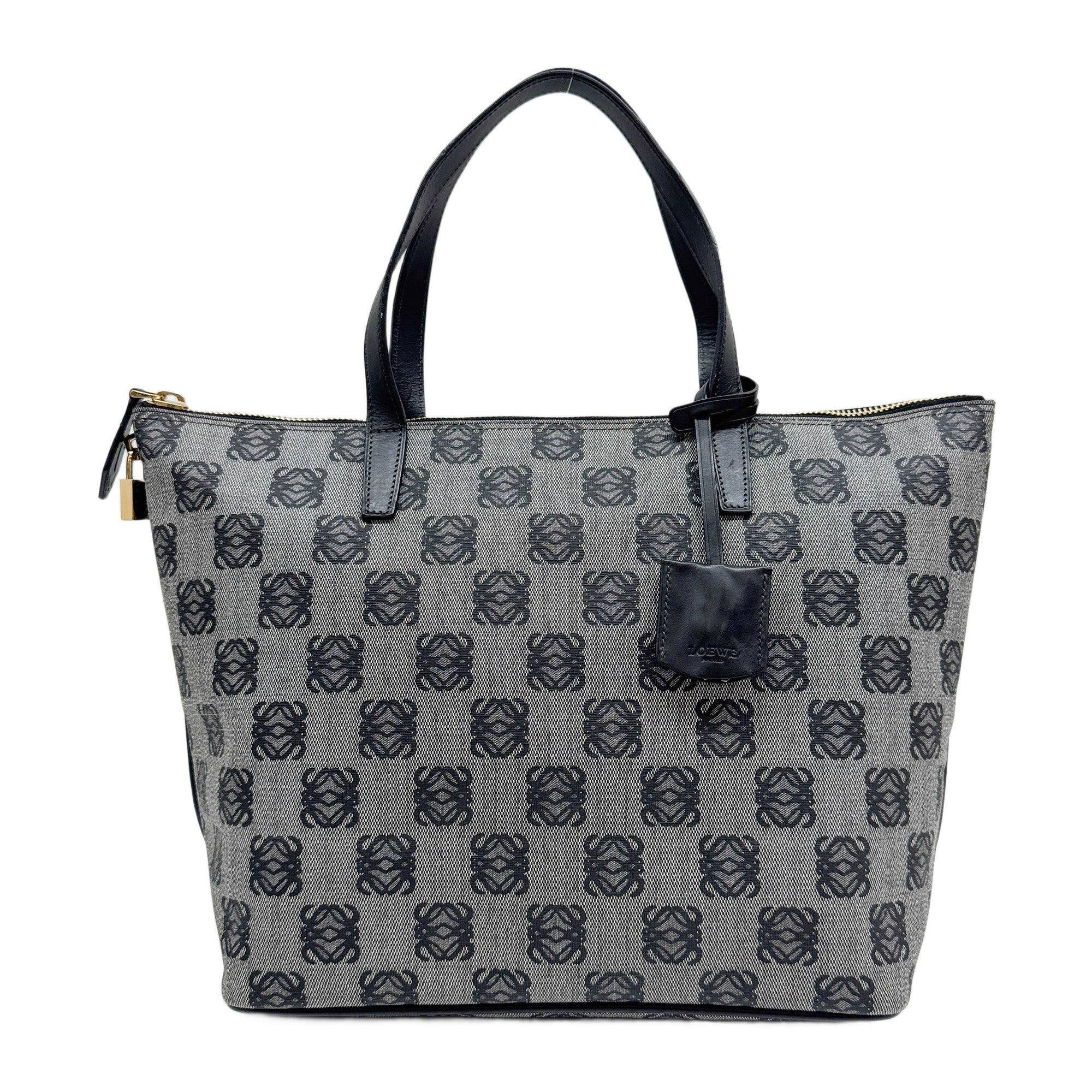 Grey Anagram Canvas Tote Bag
