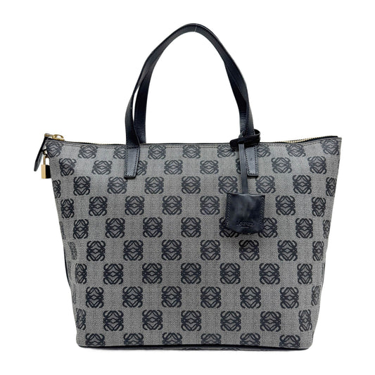 Grey Anagram Canvas Tote Bag