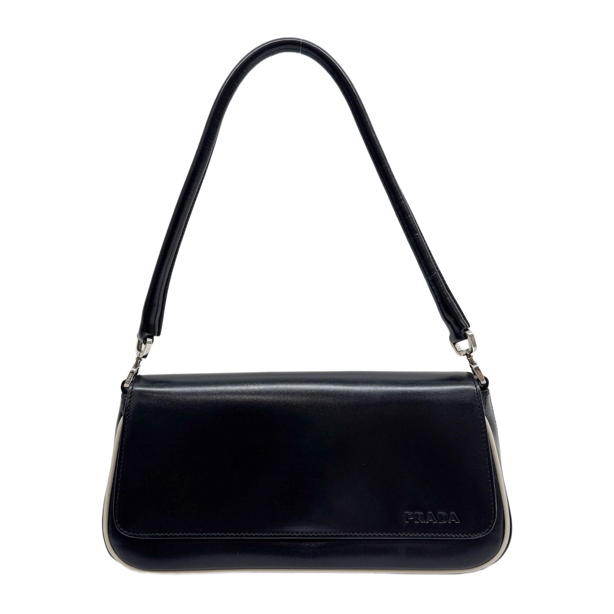 Black Leather Shoulder Bag