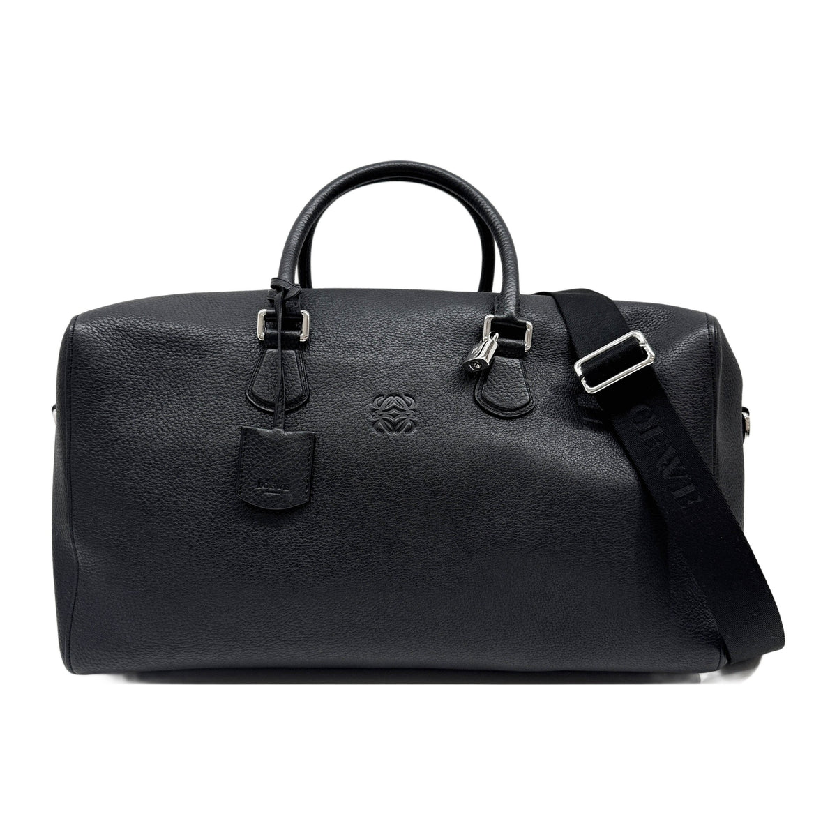 Amazona 44 Black Leather Luggage Hand Bag