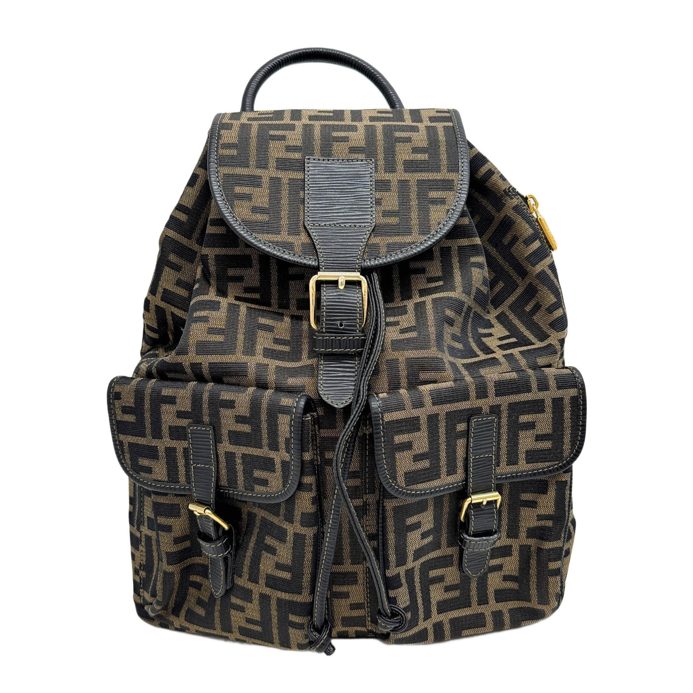 Brown Zucca Canvas Backpack