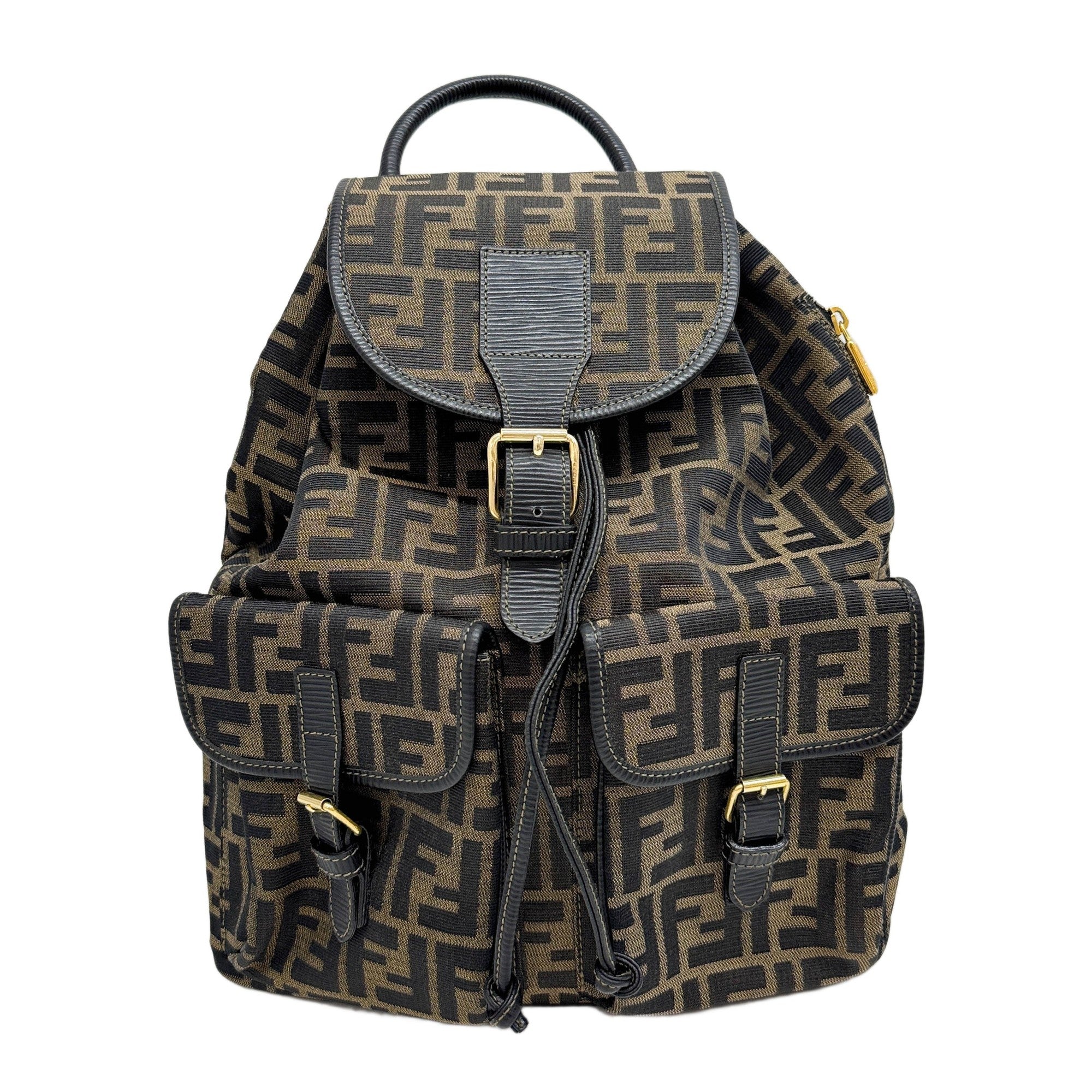 Brown Zucca Canvas Backpack