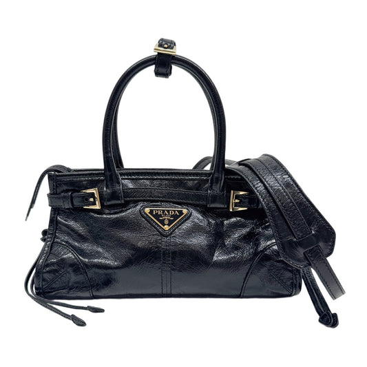 Mini Bonnie Black Leather Two Way Bag