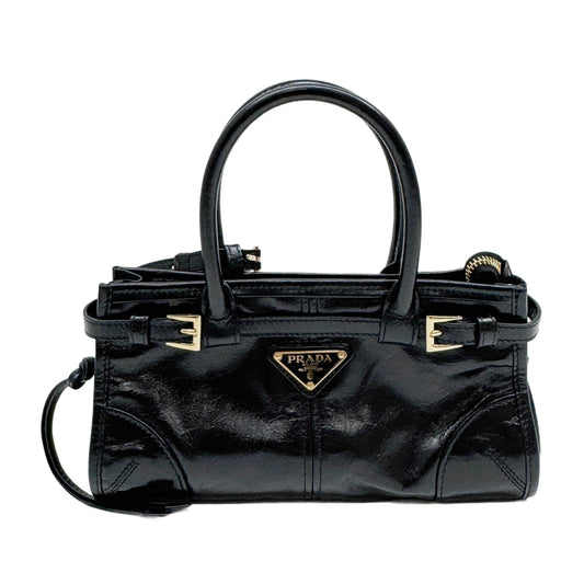 Mini Bonnie Black Leather Two Way Bag