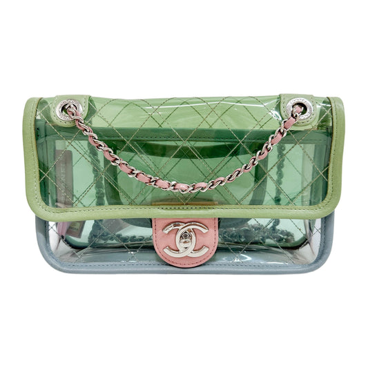 Coco Splash PVC Flap 2018 Multicolor Vinyl Shoulder Bag