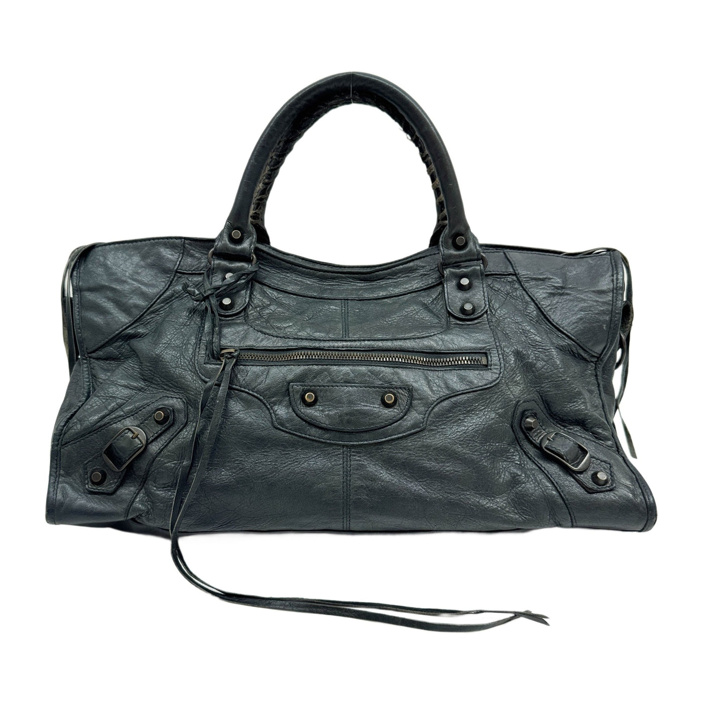 Part Time Duck Green Leather Two Way Bag