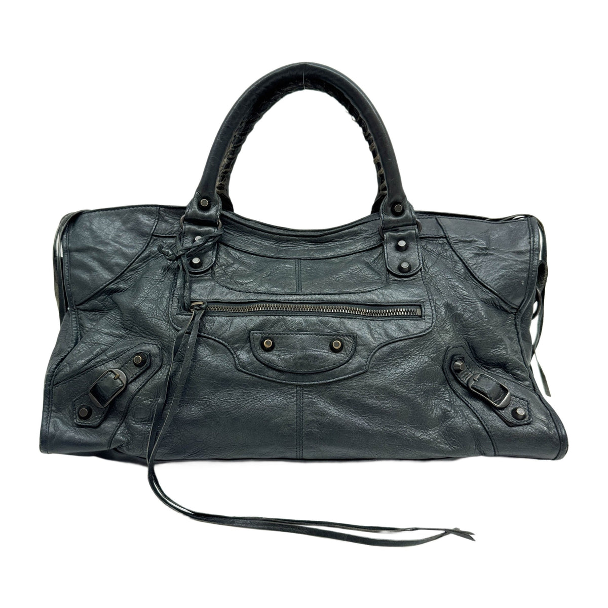 Part Time Duck Green Leather Two Way Bag